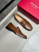 Ferragamo Man Brown Calfskin Business Leather Shoes 0428105 (2)_th.jpg